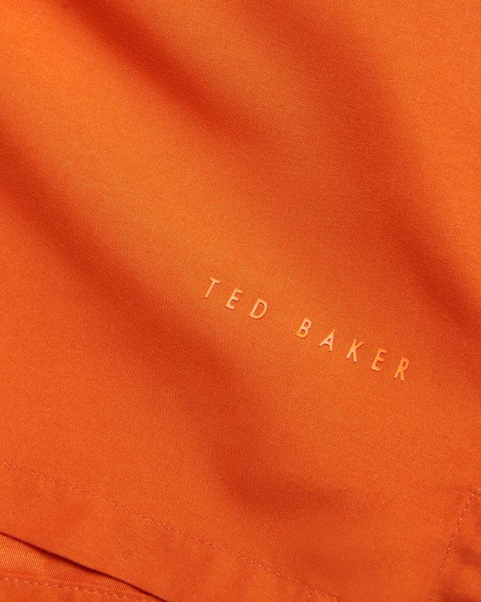 Short Ted Baker Plain Half Elasticated Swim Orange Clair Homme | NEX-90086727